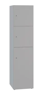 DOMINIT 432 úložná skříň 3-boxová, 1817x450x400 mm, korpus bílý, dvířka šedá